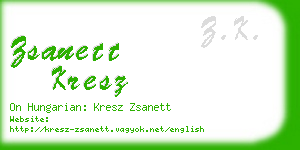 zsanett kresz business card